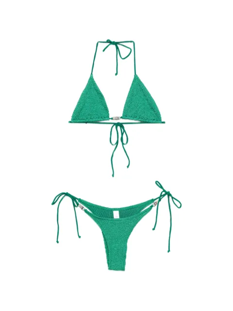 Bond-eye Ingrid beaded triangle bikini 