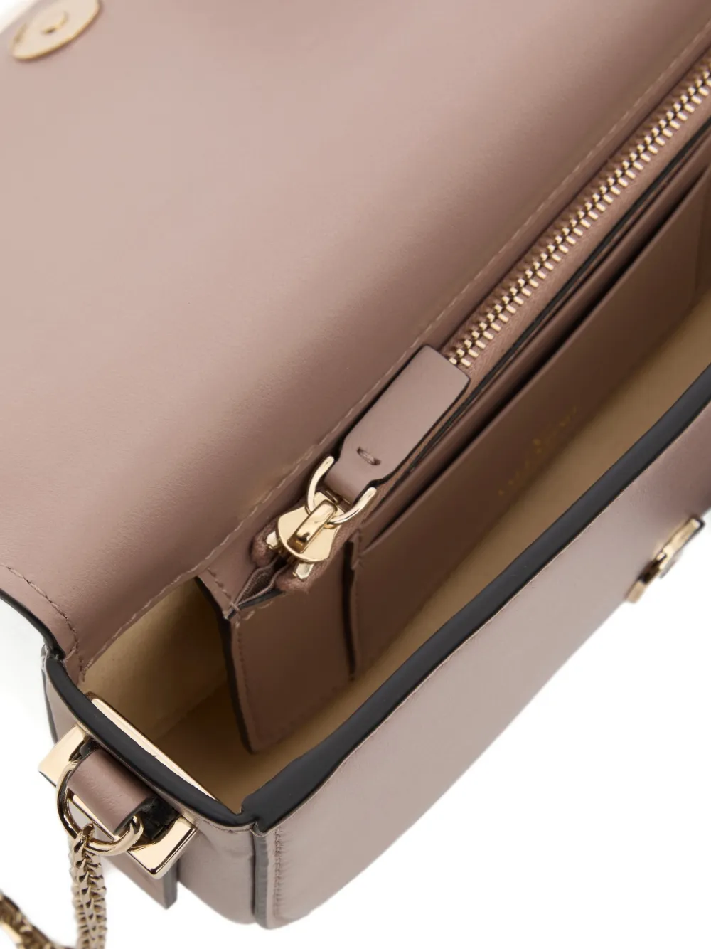 Valentino Garavani VLogo Walk kalfsleren buidel Beige