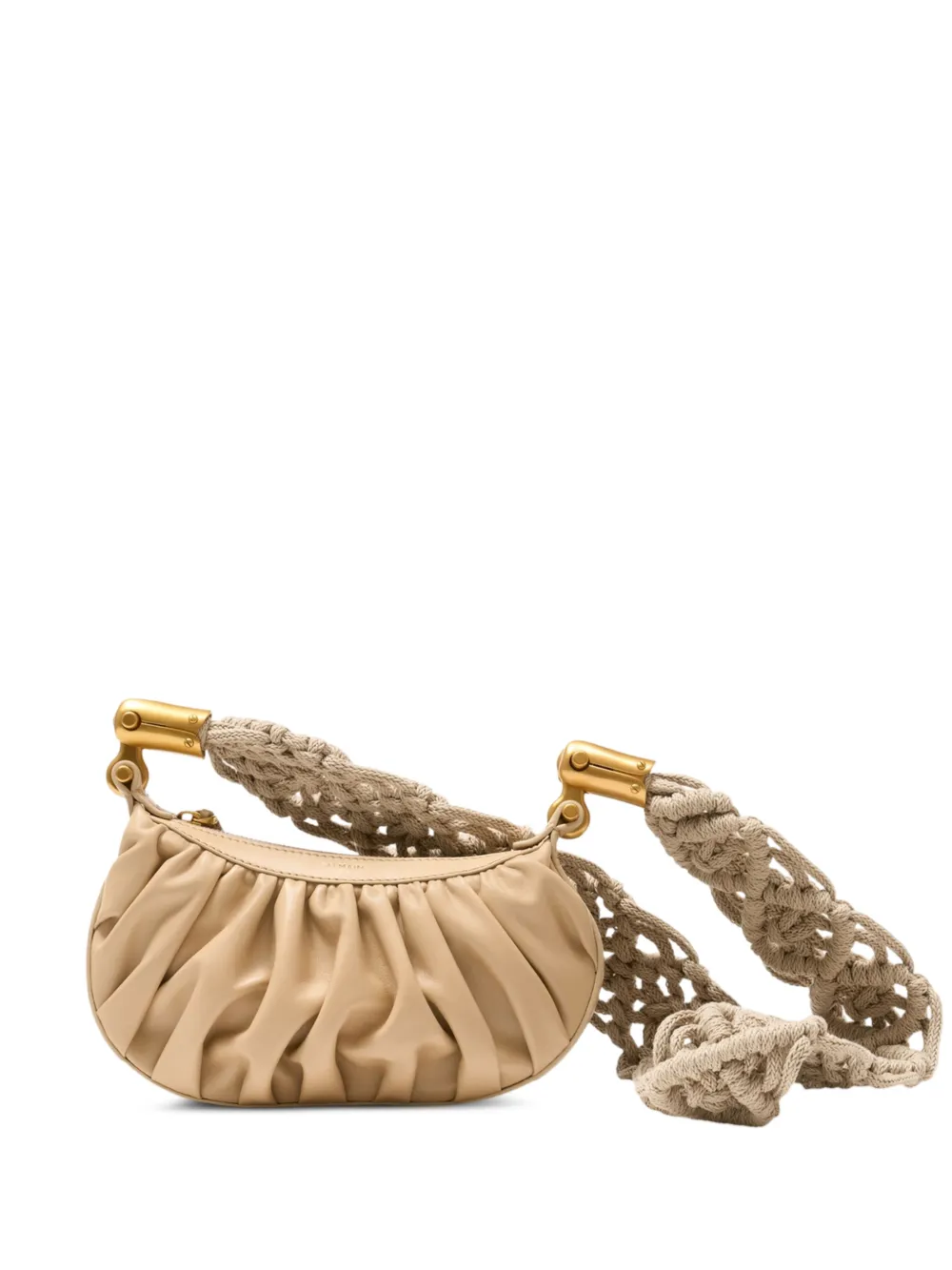 Balmain mini Ebene crossbody bag - Toni neutri