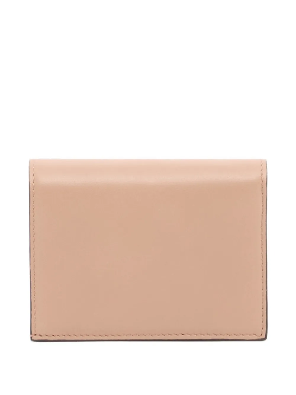Valentino Garavani VLogo Walk kleine nappa leren portemonnee Beige