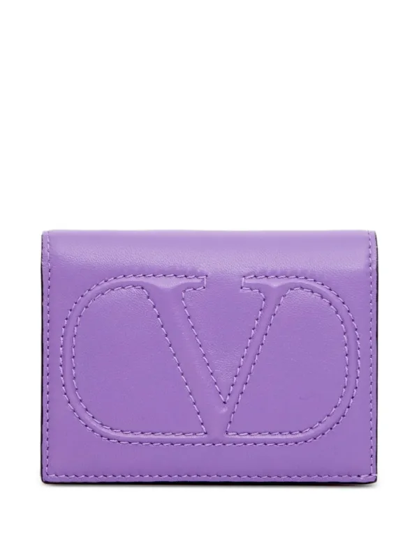 Valentino Garavani Vロゴ ウォーク 財布 S | パープル | FARFETCH JP