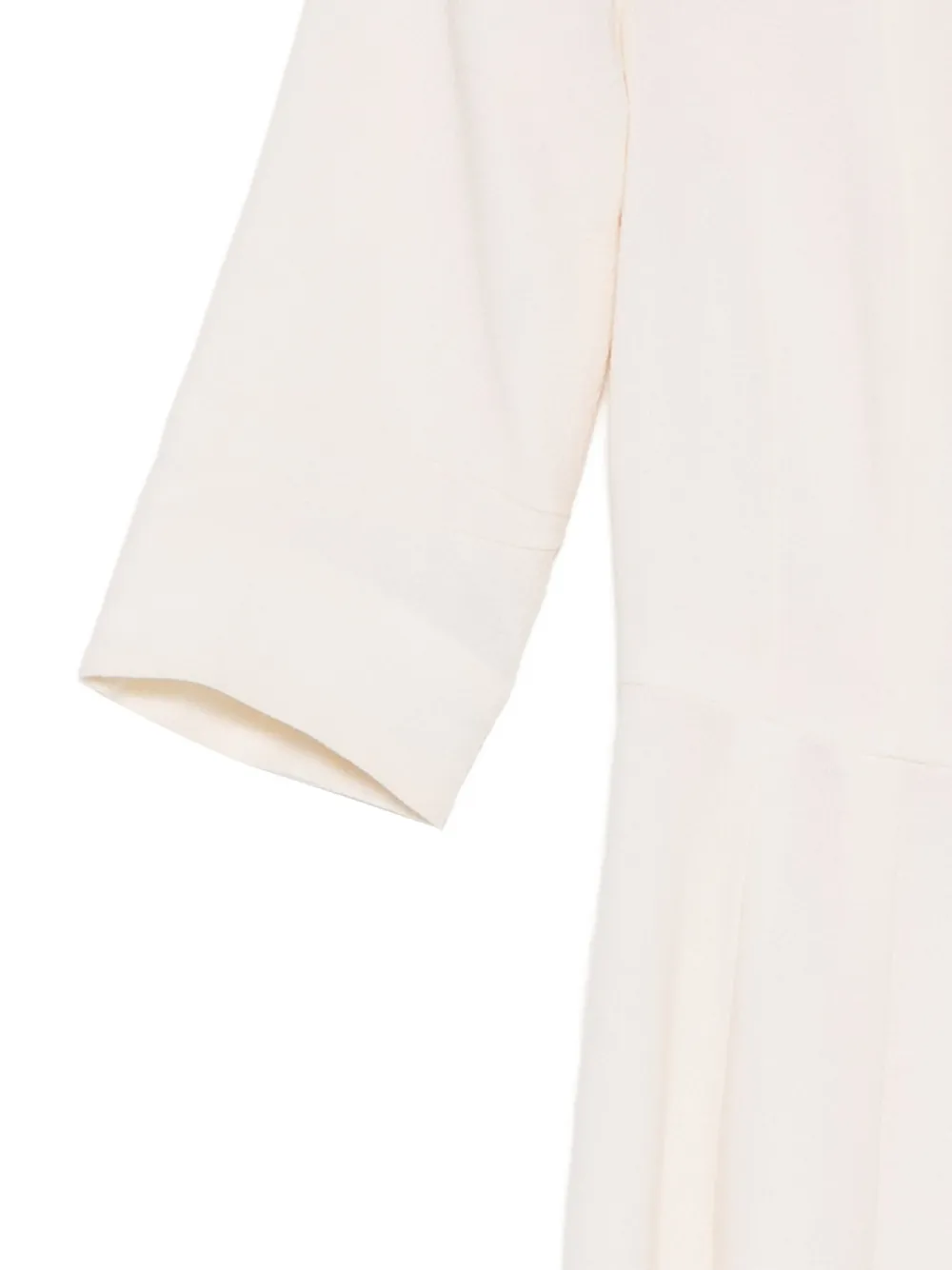 Saint Laurent Pre-Owned Ivoorkleurige wollen midi-jurk Wit
