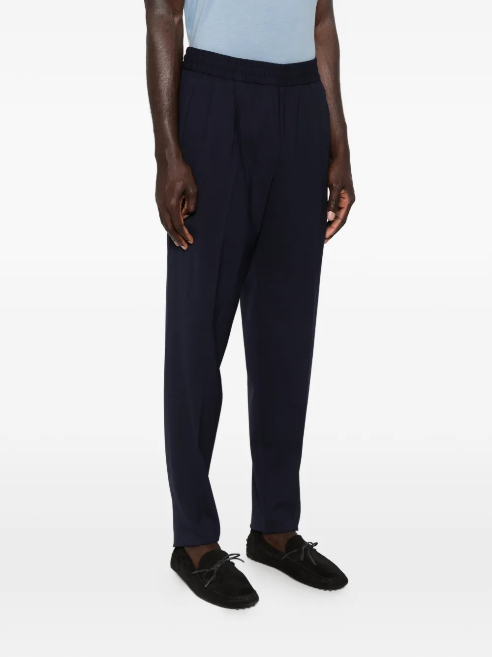 Zegna Broek met elastische taille Blauw