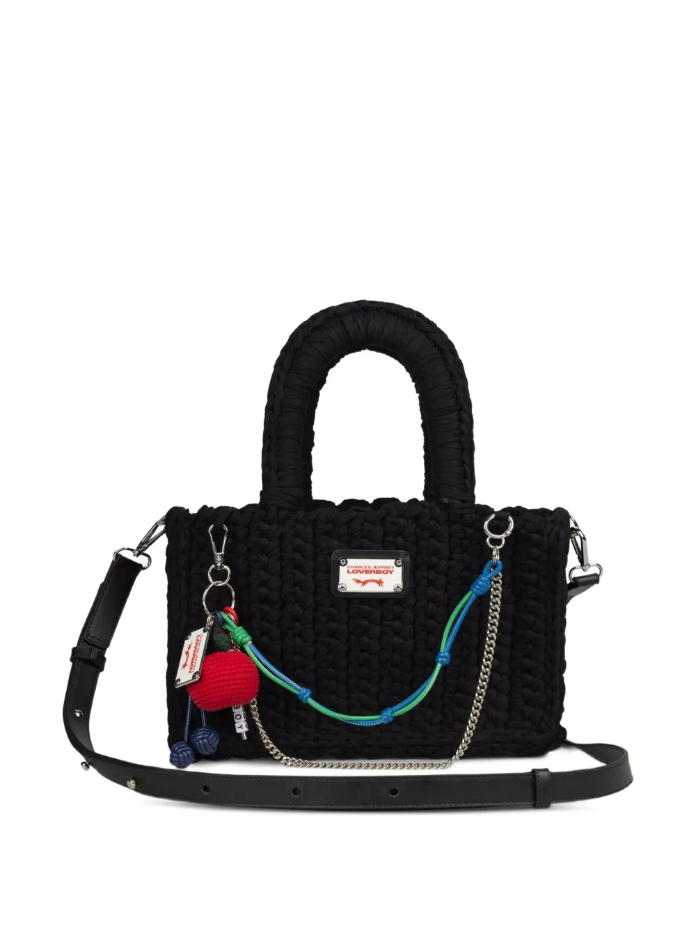 Charles Jeffrey Loverboy Nana shopper met appelbedel Zwart
