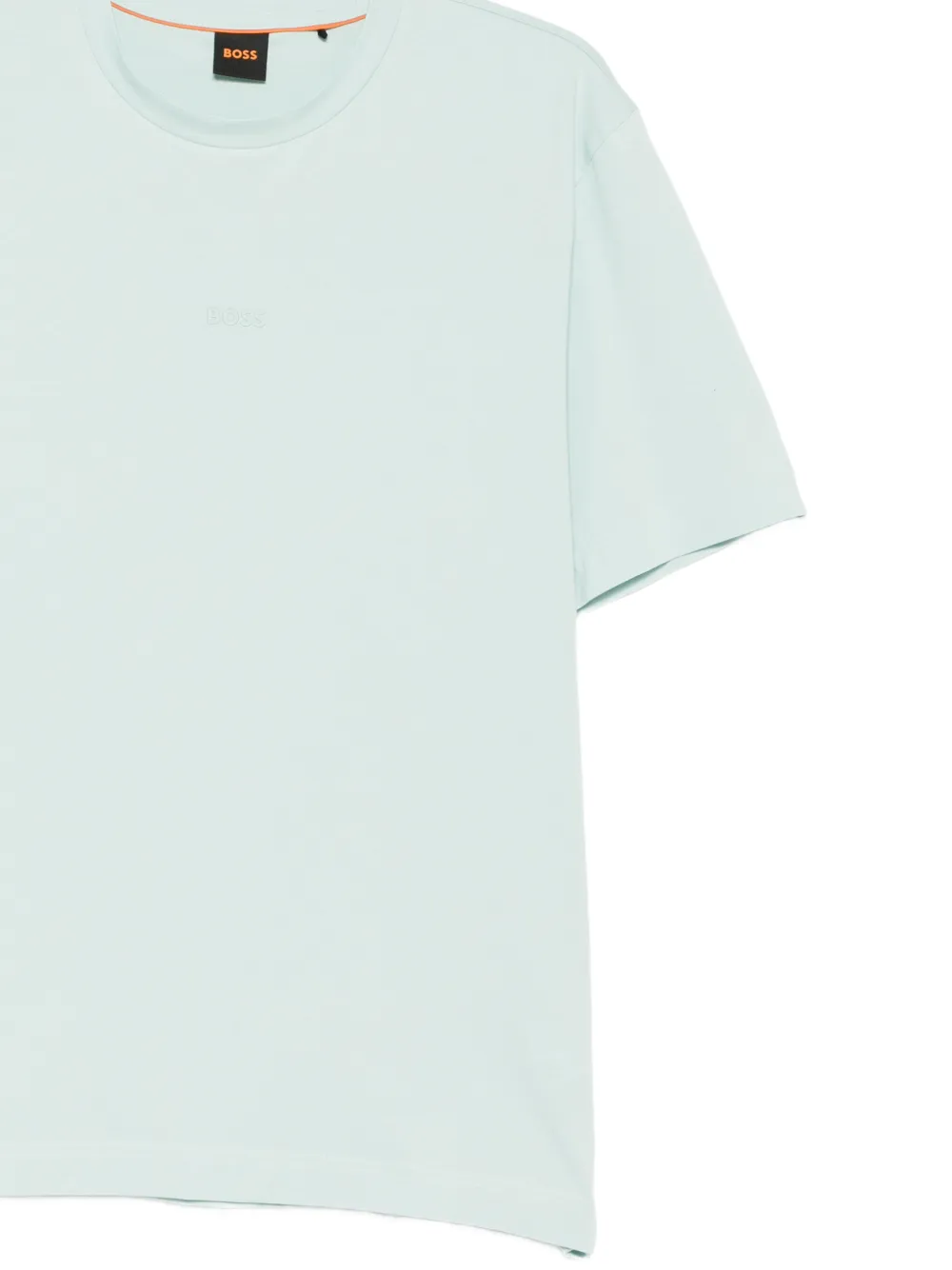 BOSS T-shirt met logoprint Groen