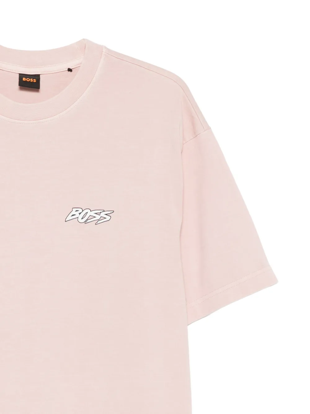 BOSS T-shirt met surfbord-print Roze
