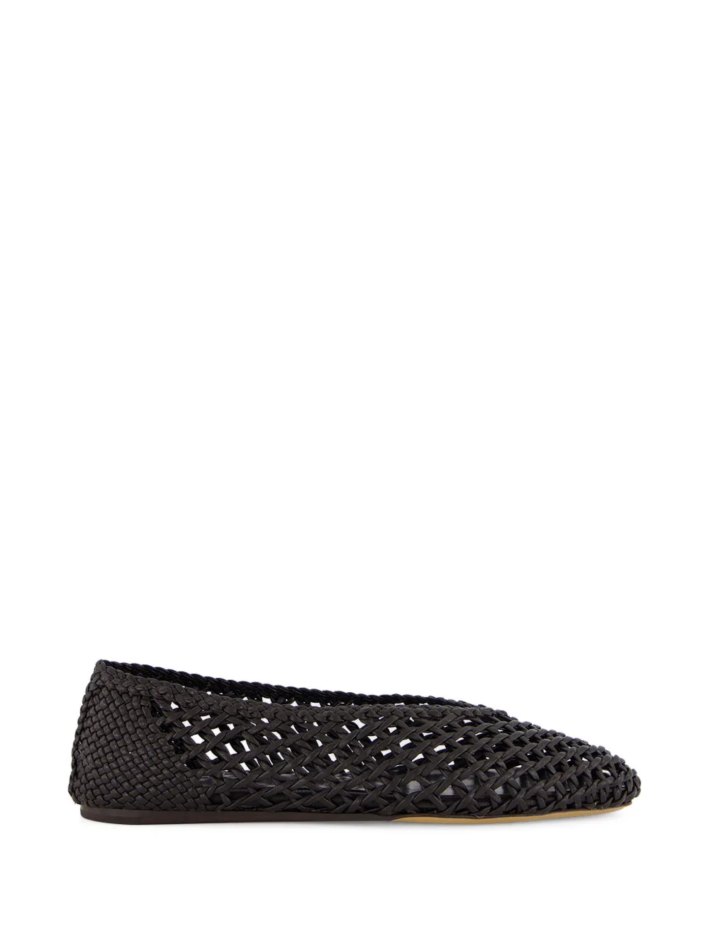 Le Monde Beryl Regency knotted leather ballet flats - Marrone