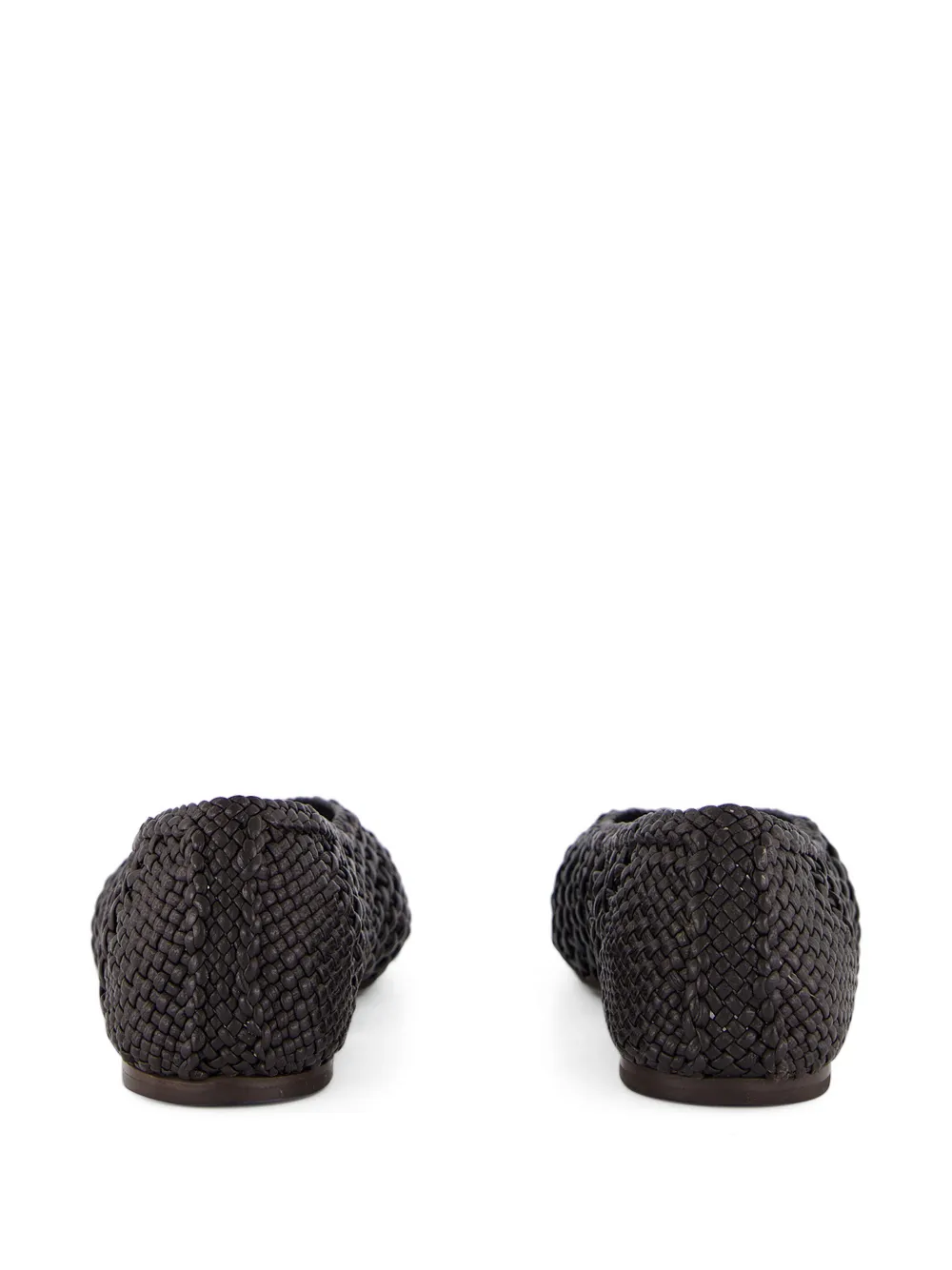 Le Monde Beryl Regency knotted leather ballet flats Bruin