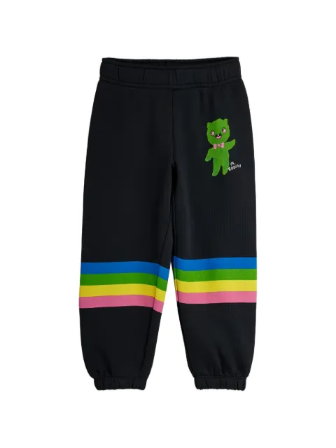 Mini Rodini graphic-print striped track pants