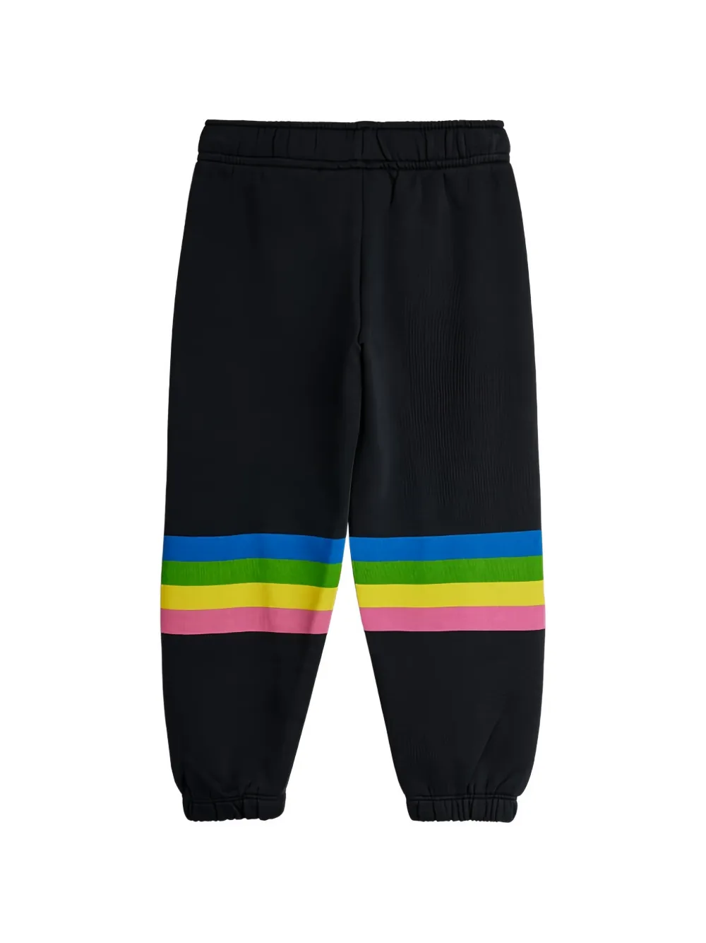 Mini Rodini grafische print gestreepte trainingsbroek Zwart