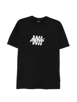 BOSS コットン Tシャツ | ブラック | FARFETCH JP