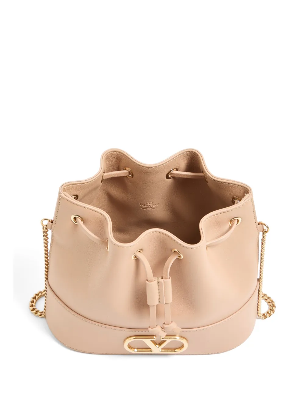 Valentino Garavani VLogo Signature leren schoudertas Roze