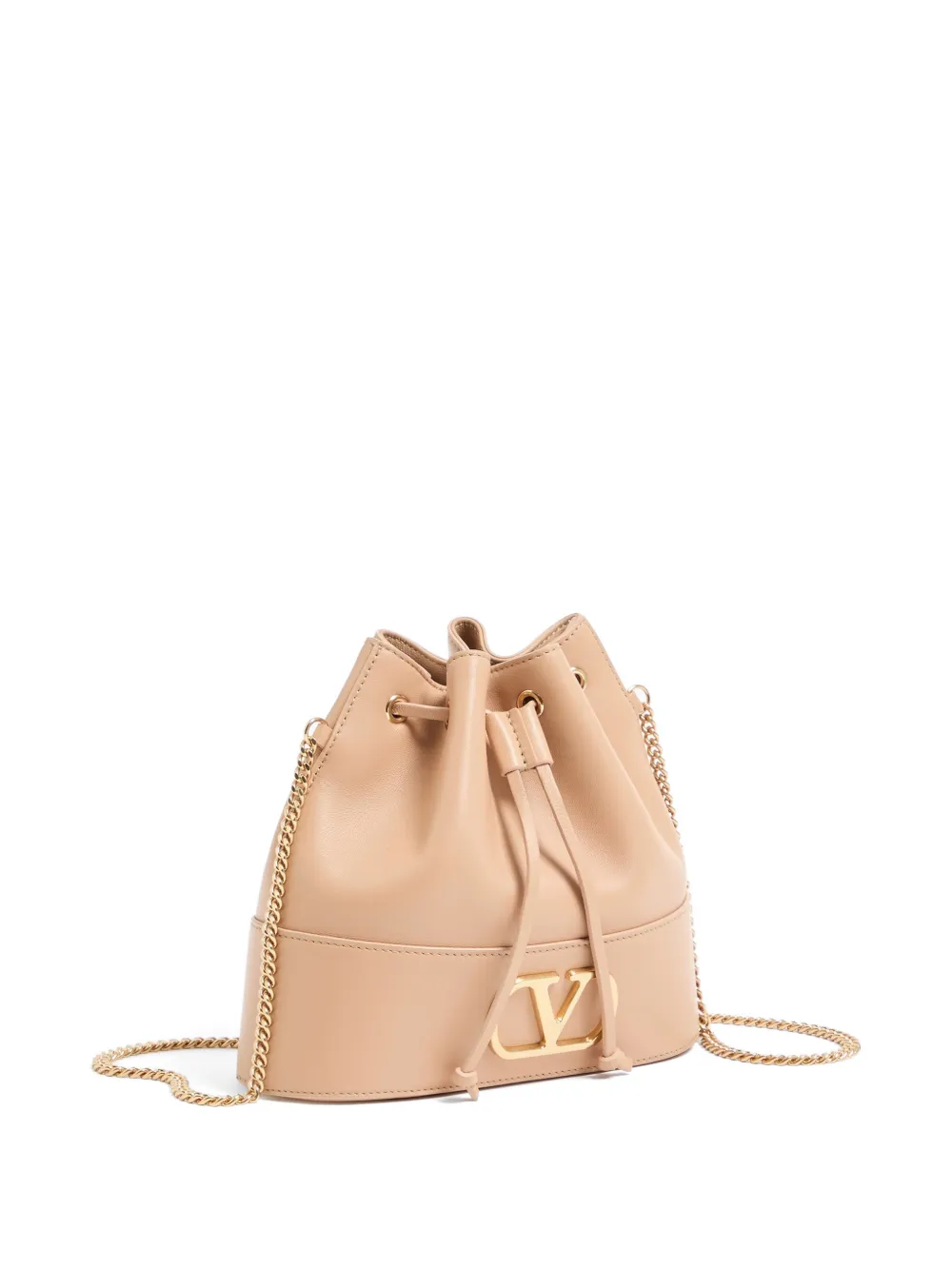 Valentino Garavani VLogo Signature leren schoudertas Roze