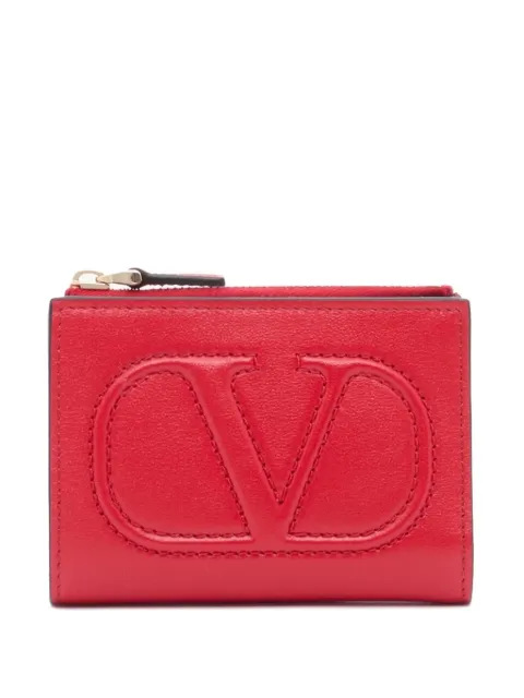 Valentino Garavani compact VLogo Walk wallet in calfskin