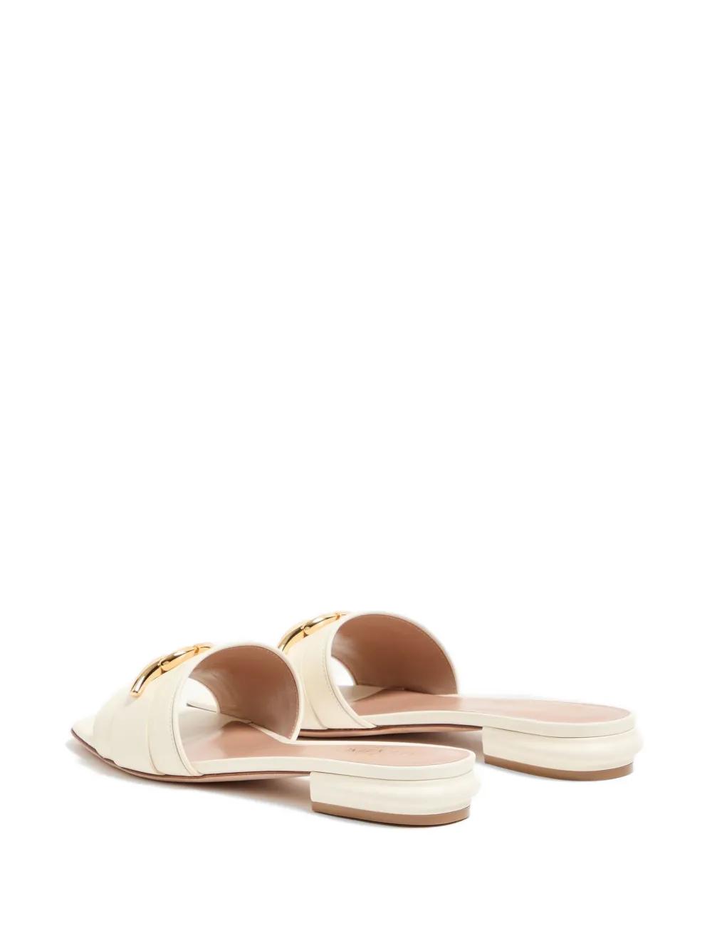 Valentino Garavani VLogo The Bold Edition Slide kalfsleren sandalen 20 mm Wit