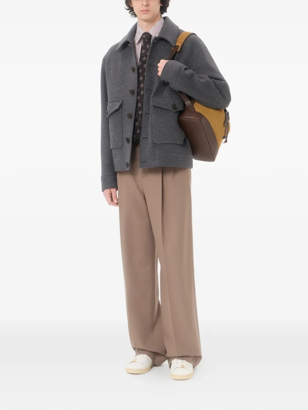 Valentino Garavani Antibes suède rugzak Beige