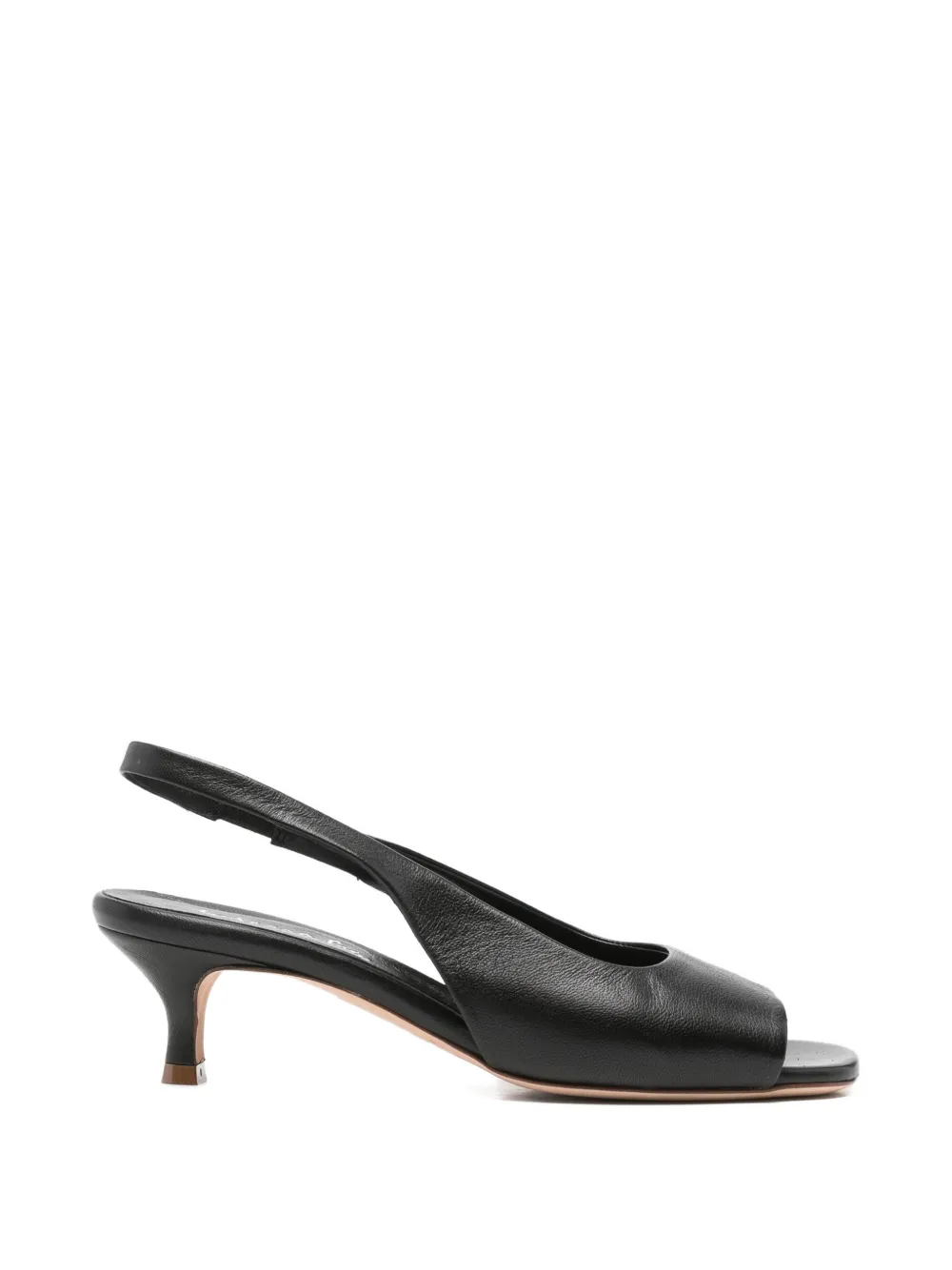 Lorena paggi Slingback pumps met open neus Zwart