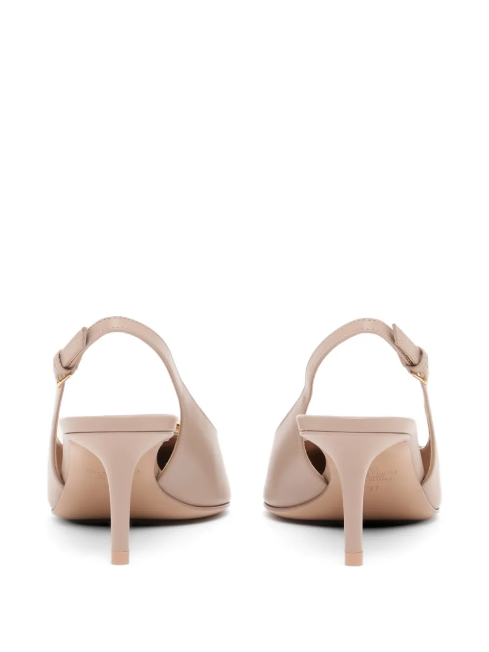 Valentino Garavani VLogo The Bold Edition kalfsleren slingback pumps 60 mm Beige