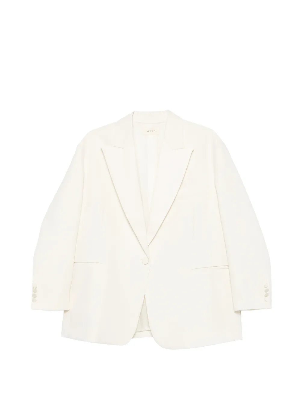 VICOLO peak-lapel single-breasted blazer - Bianco