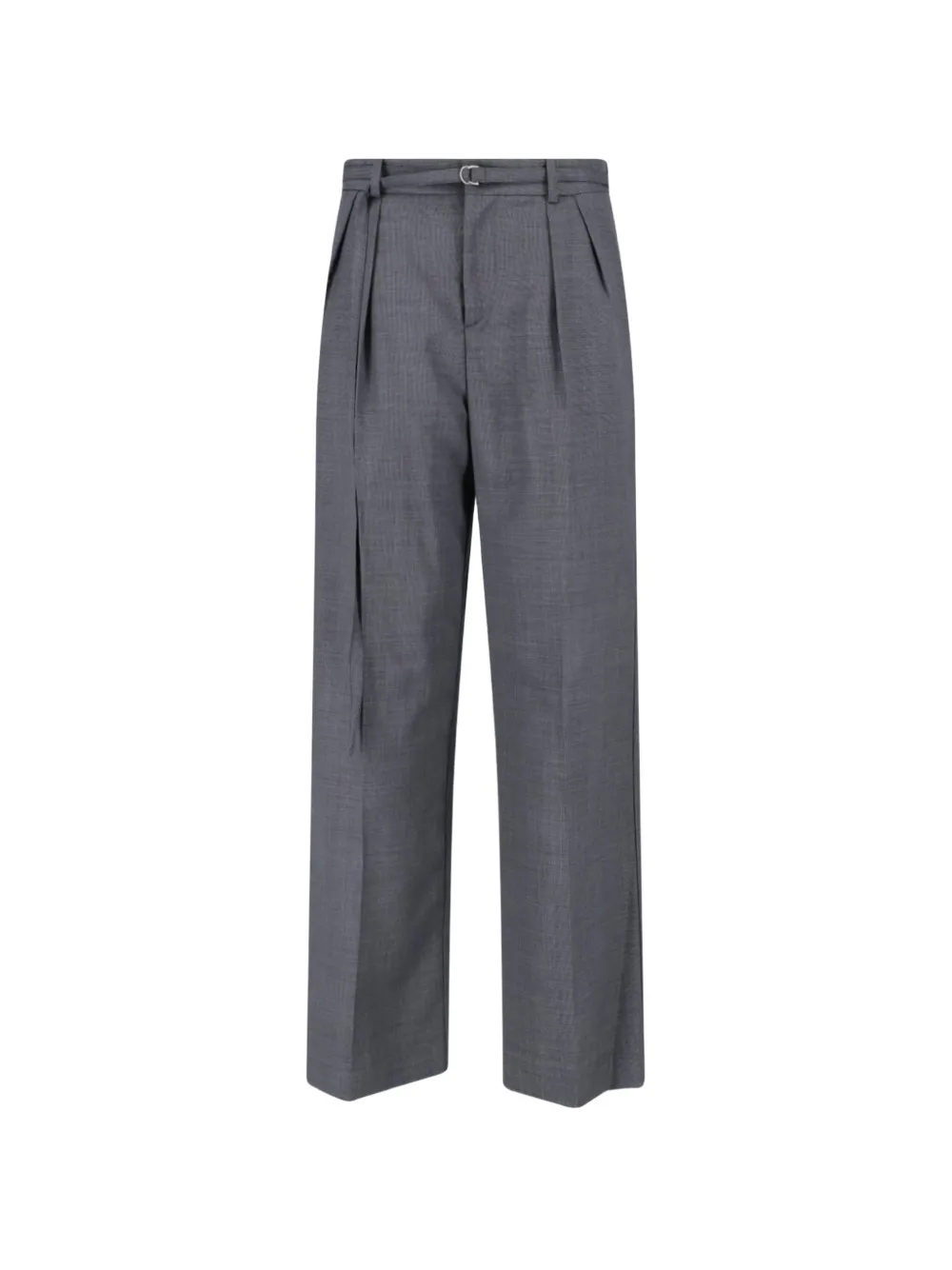 Eudon Choi belted pleated trousers - Grigio