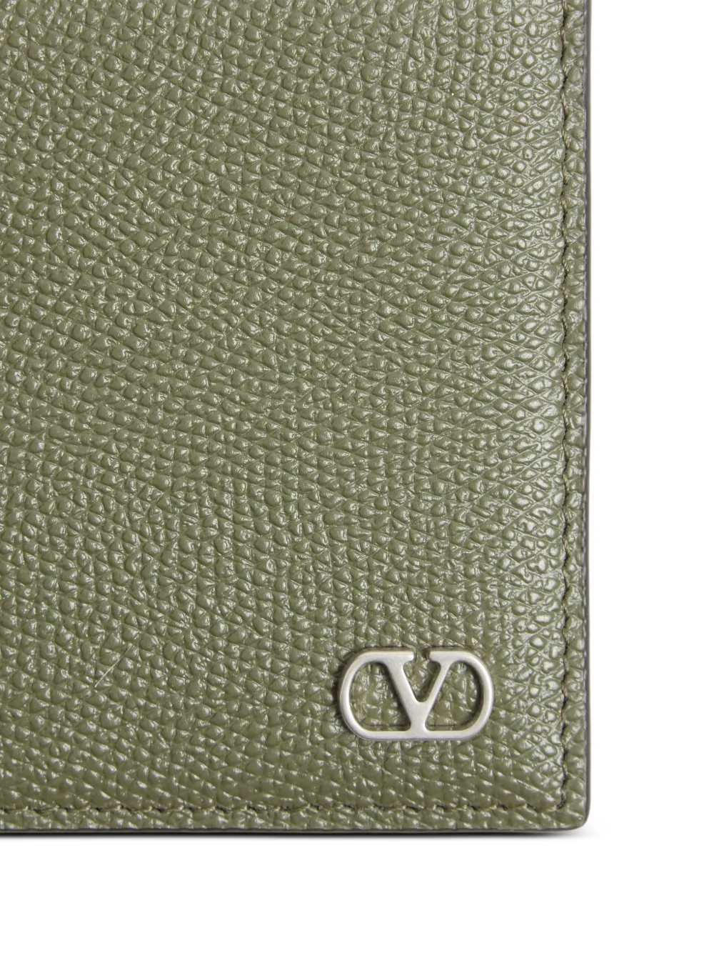 Valentino Garavani VLogo Signature portemonnee van kalfsleer Groen