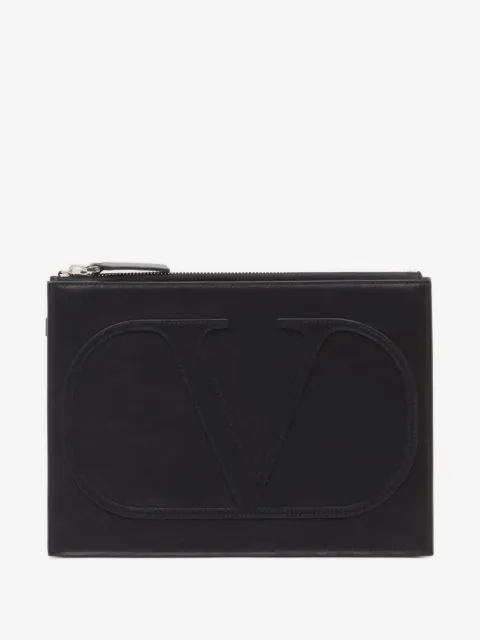 Valentino Garavani VLogo Signature XL calfskin pouch