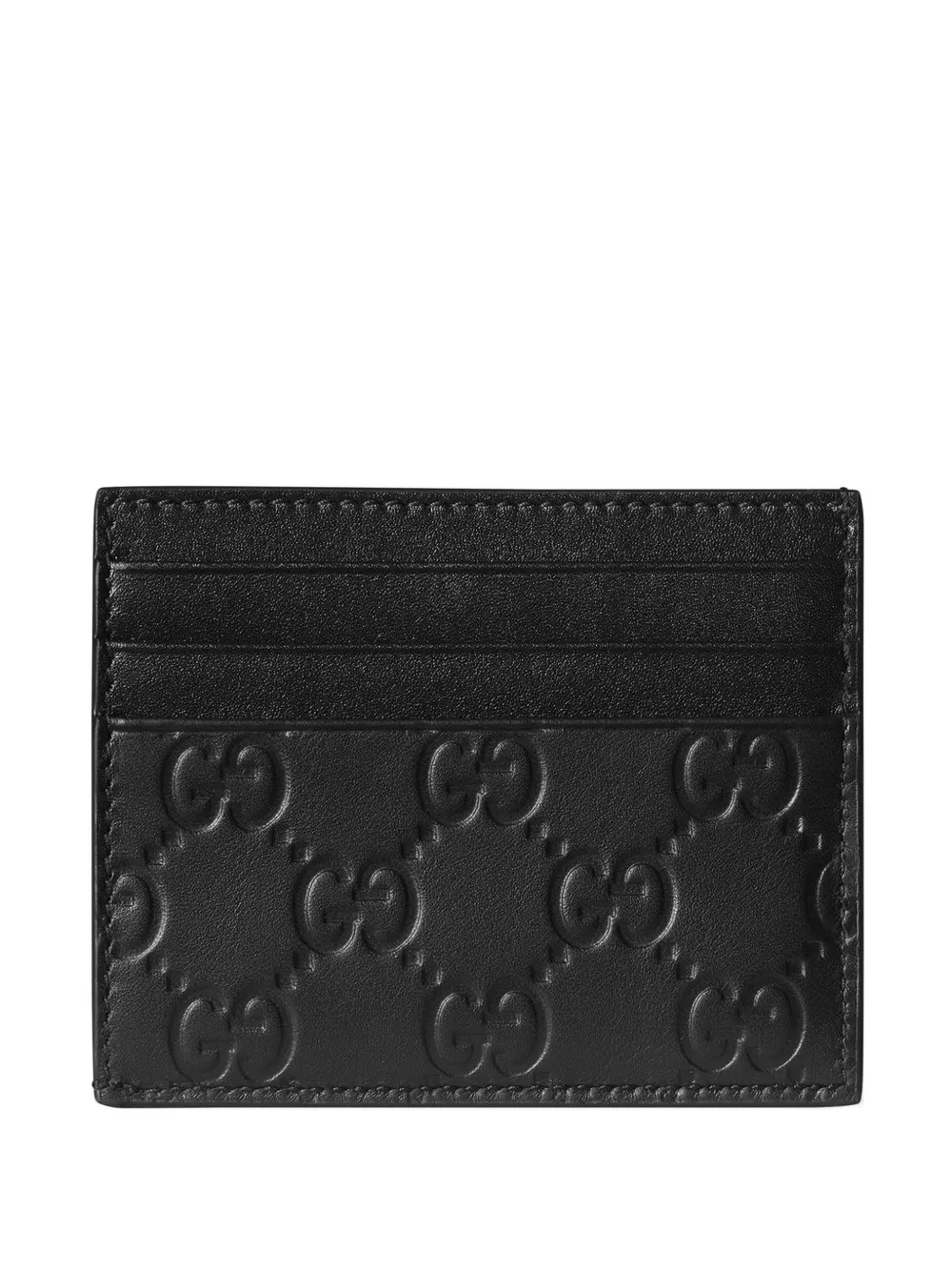 Gucci GG Emblem card case - Schwarz