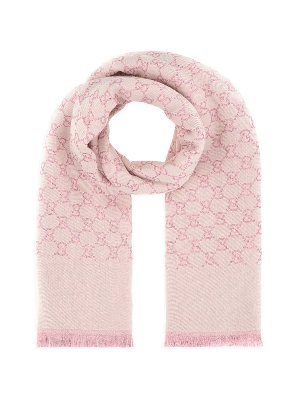 Gucci GG Supreme reversible scarf - Rosa