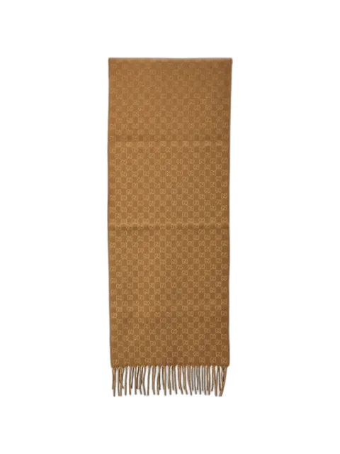 Gucci GG gradient fringe scarf