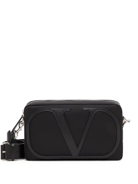Valentino Garavani VLogo Signature XL nylon crossbody bag with leather VLogo