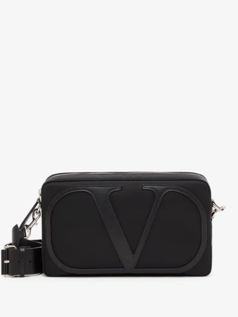 Valentino Garavani VLogo Signature XL nylon crossbodytas met leren VLogo