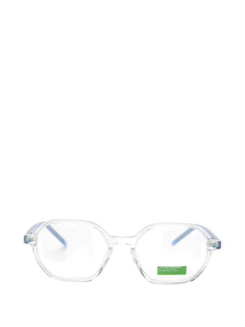 Benetton geometric-frame glasses