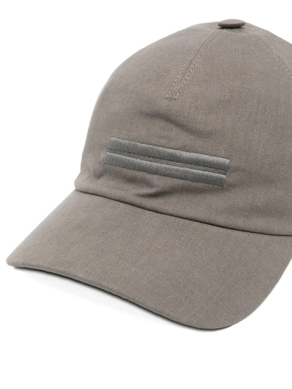 Zegna Oasi Lino honkbalpet Grijs