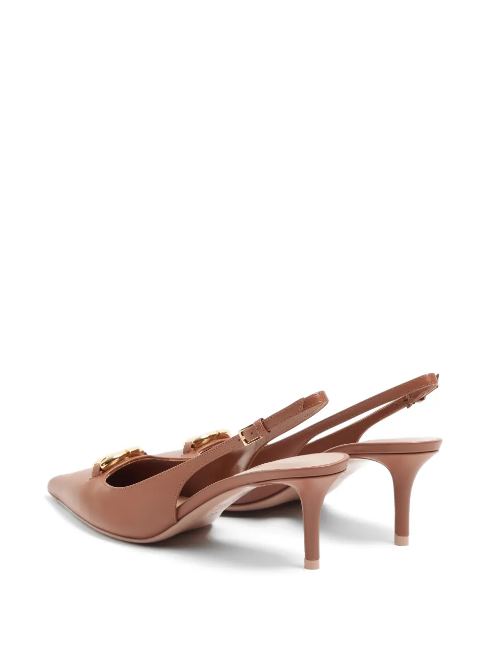 Valentino Garavani VLogo The Bold Edition kalfsleren slingback pumps 60 mm Bruin