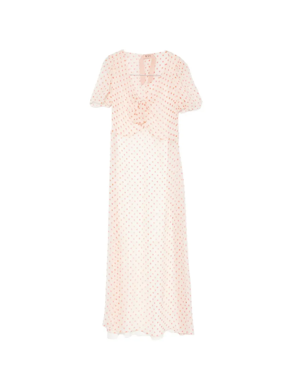 Nº21 polka-dot midi dress - Toni neutri