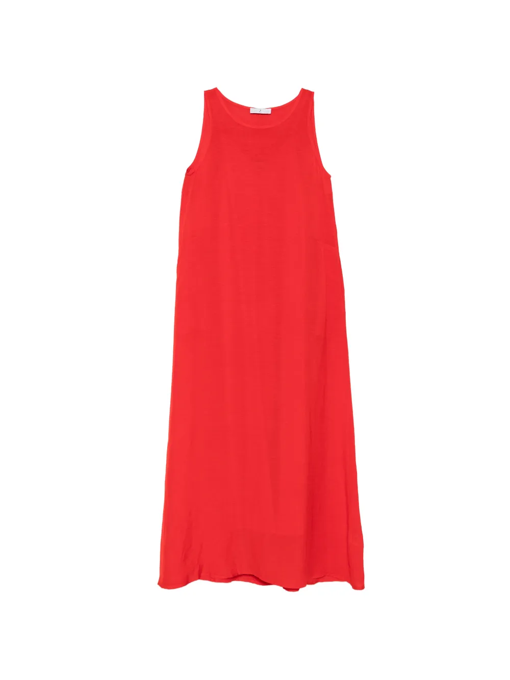 Why Ci sleeveless crew-neck midi dress - Rosso