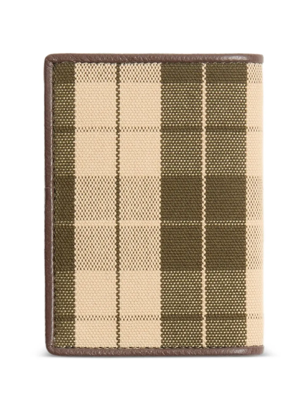 Valentino Garavani VLogo Signature geruite pasjeshouder Beige