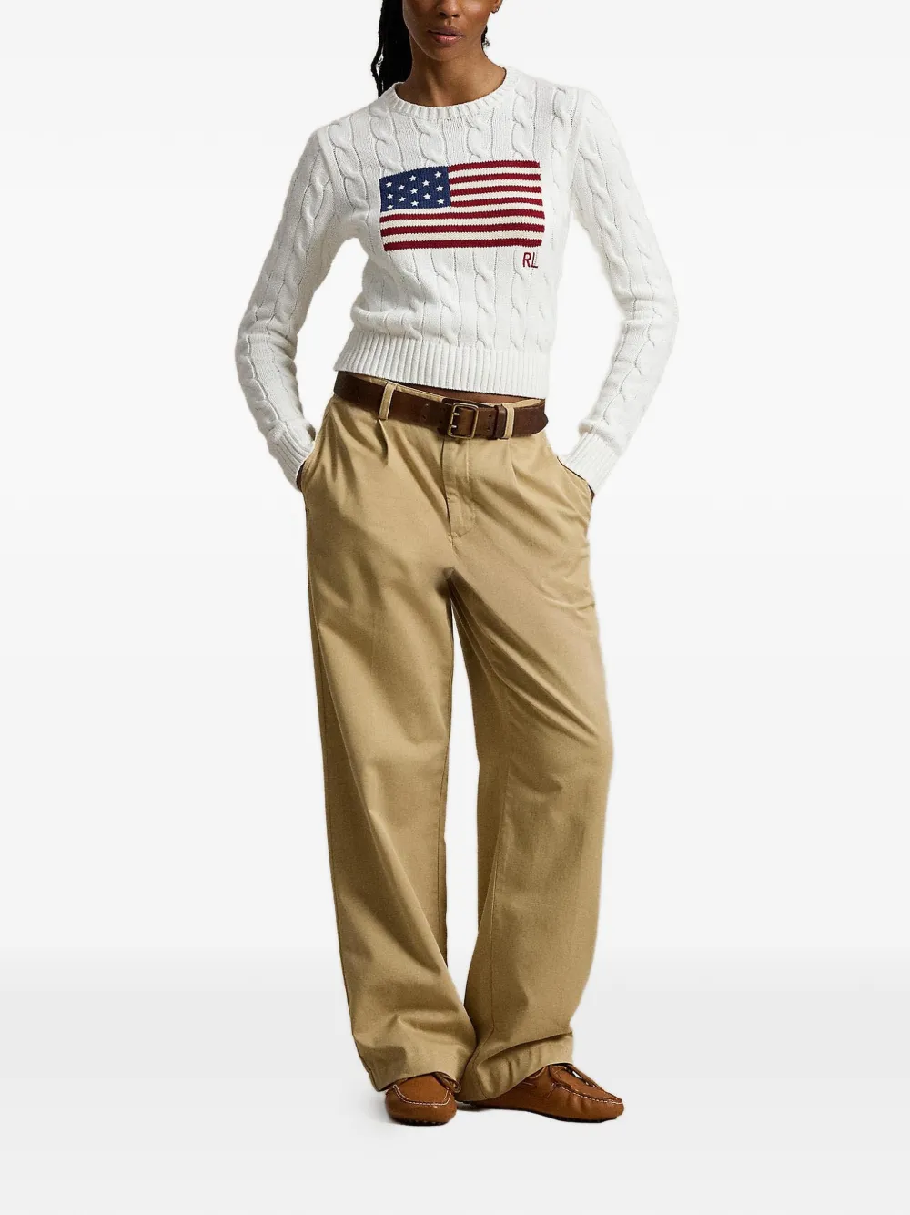 Polo Ralph Lauren Kabelgebreide trui Wit
