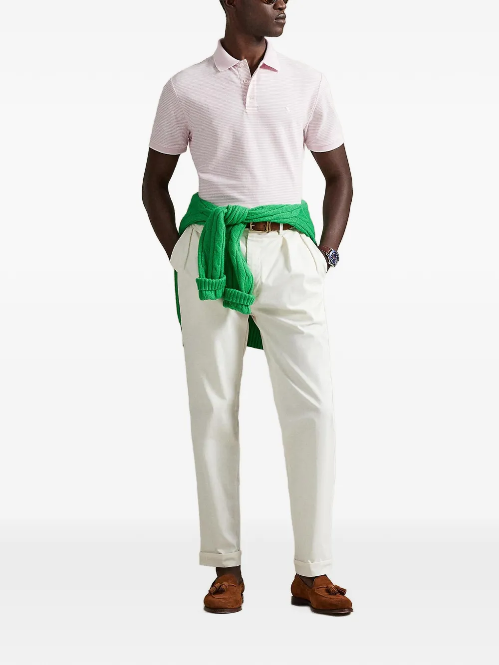 Polo Ralph Lauren Gestreept poloshirt Roze