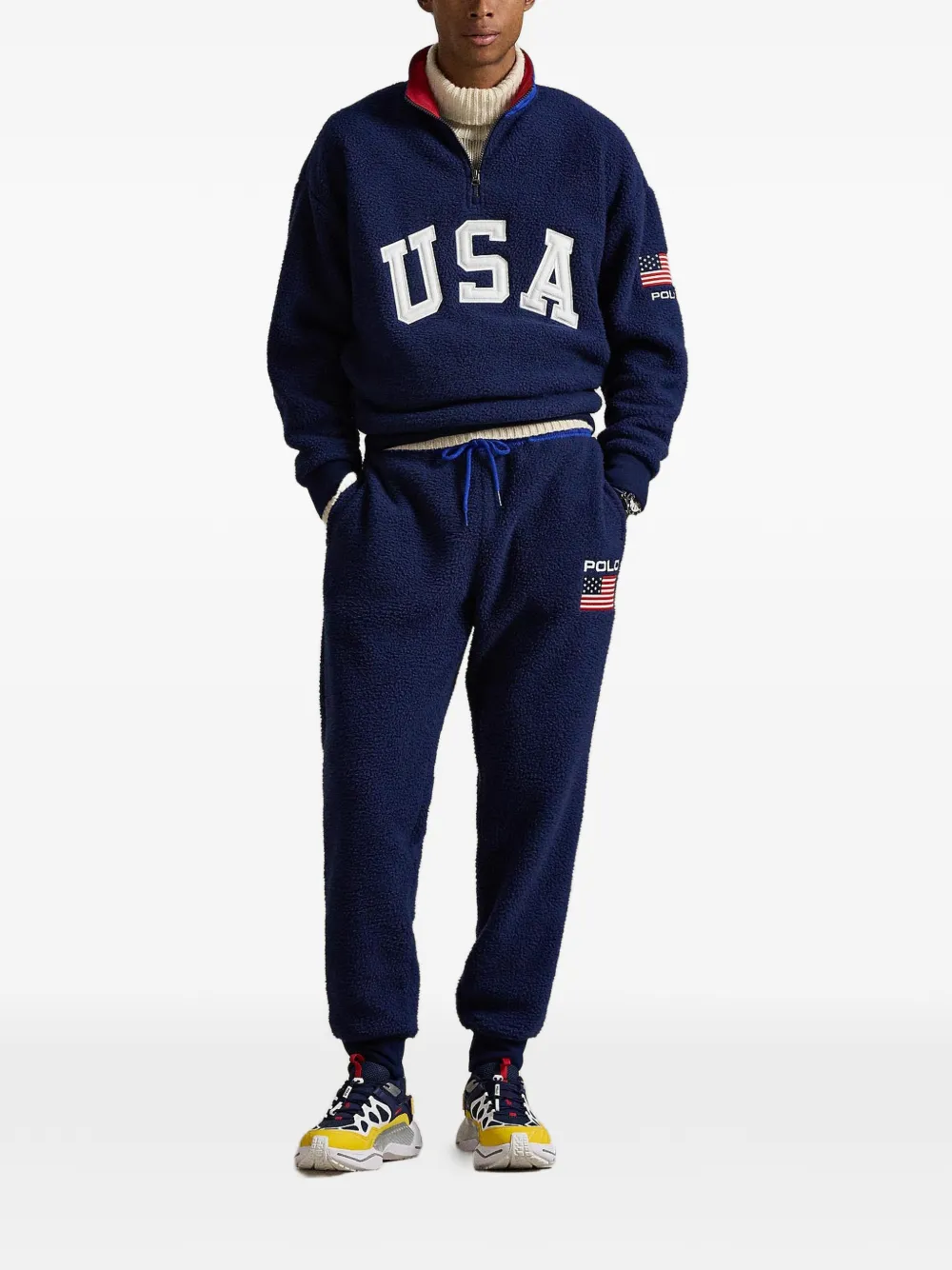 Polo Ralph Lauren Fleece trainingsbroek Blauw