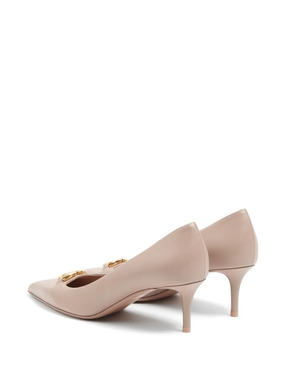 Valentino Garavani VLogo The Bold Edition kalfsleren pumps 60 mm Beige