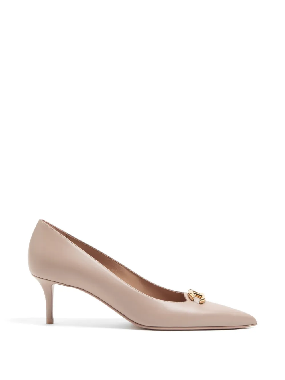 Valentino Garavani VLogo The Bold Edition kalfsleren pumps 60 mm Beige
