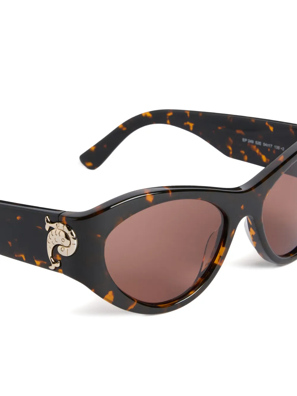 PUCCI Zonnebril met cat-eye montuur Bruin