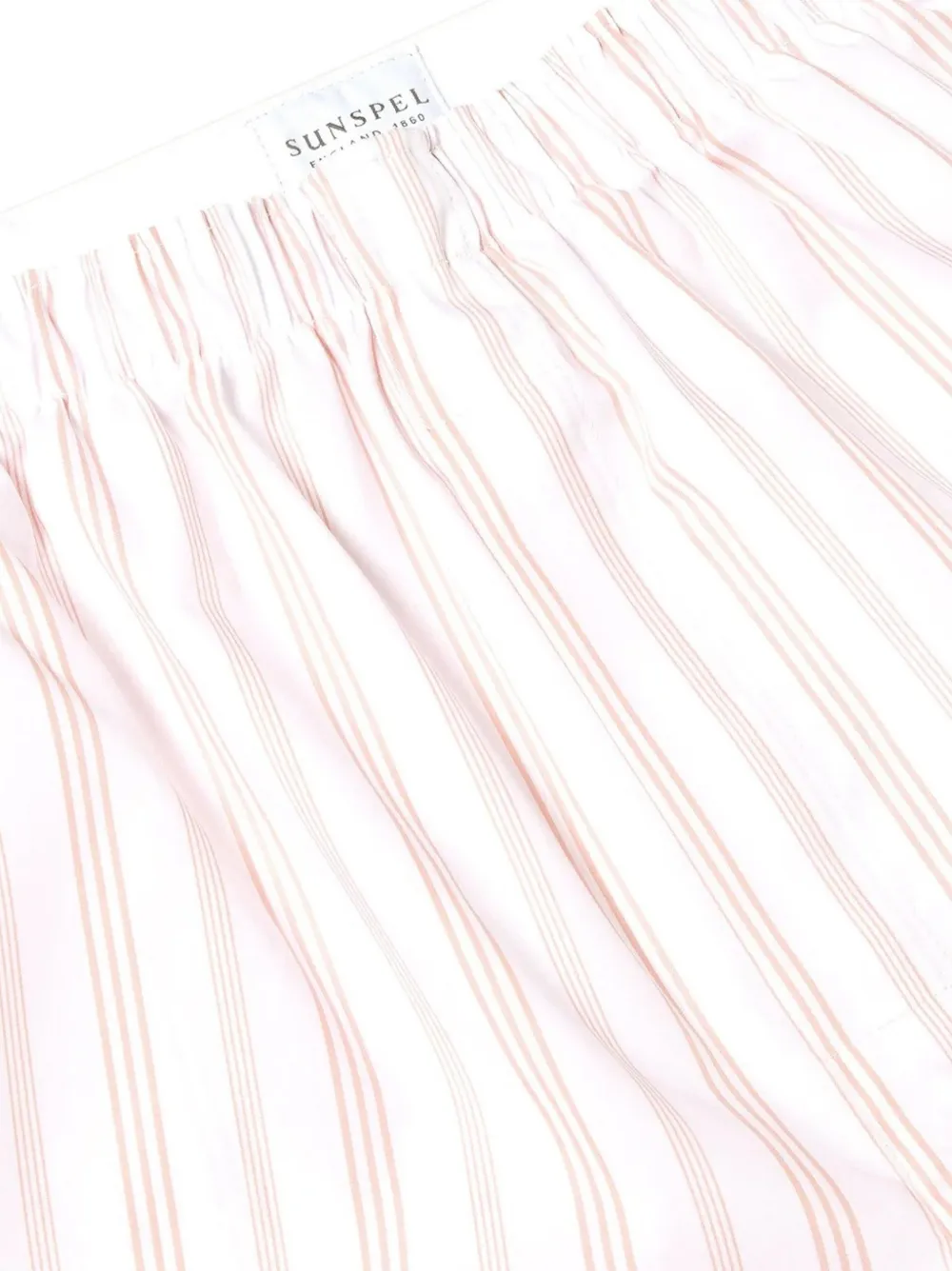 Sunspel Gestreepte boxershorts Wit