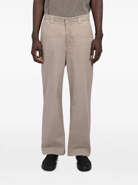 mfpen Commission distressed-finish trousers