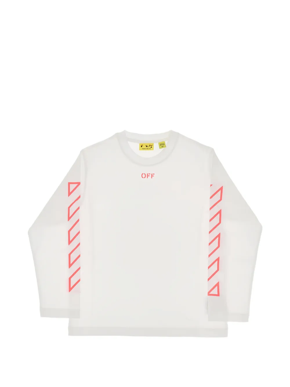 Off-White Kids Diagonals long-sleeve T-shirt - Bianco