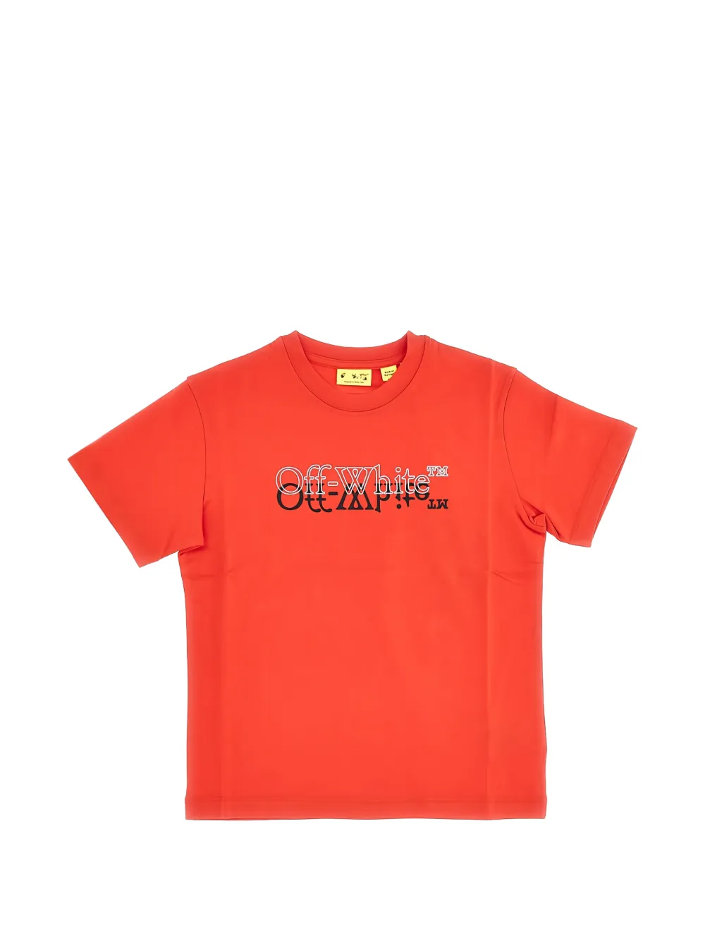 Off-White Kids logo-print T-shirt - Arancione