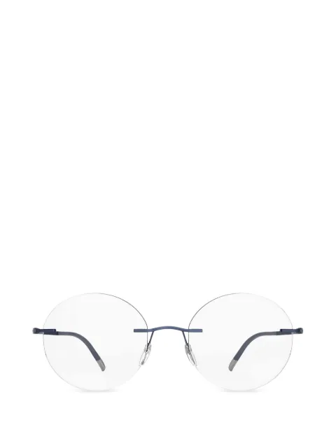 Silhouette rimless round-frame glasses