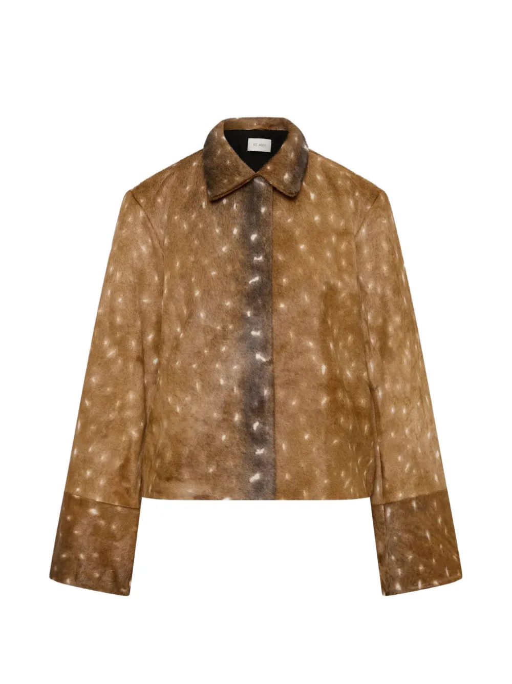 St. Agni Fawn-print jacket - Marrone