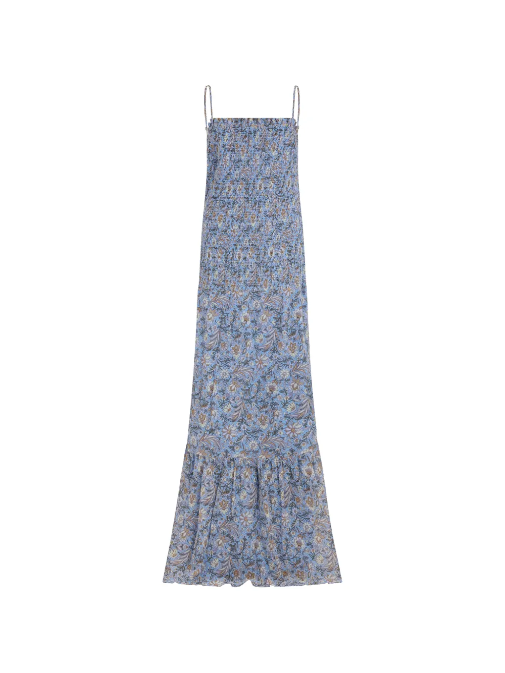 Veronica Beard Clem smocked dress - Blau